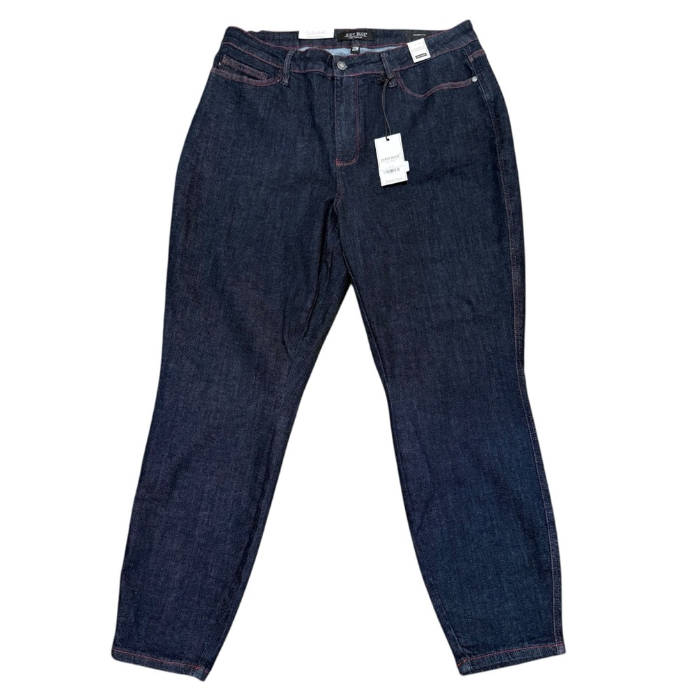 Judy Blue high waist skinny jeans 20W dark wash NWT heart back pockets stretch